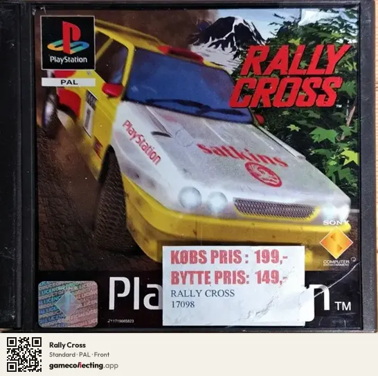 Rally Cross PlayStation, PAL box front