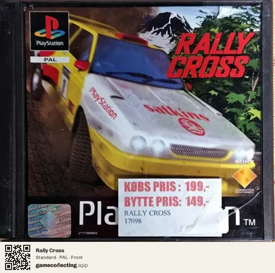Rally Cross PlayStation, PAL box front