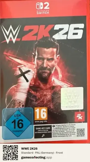 WWE 2K26 Nintendo Switch 2, Germany box front