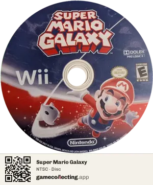 Super Mario Galaxy Nintendo Wii, NTSC disc