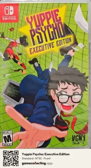 Yuppie Psycho: Executive Edition Nintendo Switch, NTSC box front