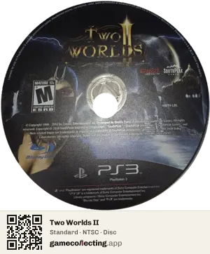 Two Worlds II PlayStation 3, NTSC disc