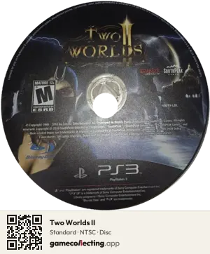 Two Worlds II PlayStation 3, NTSC disc