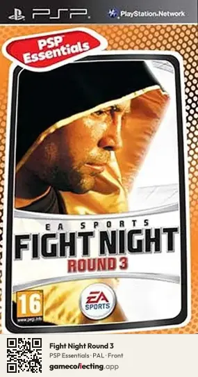 Fight Night Round 3 PlayStation Portable, PAL box front