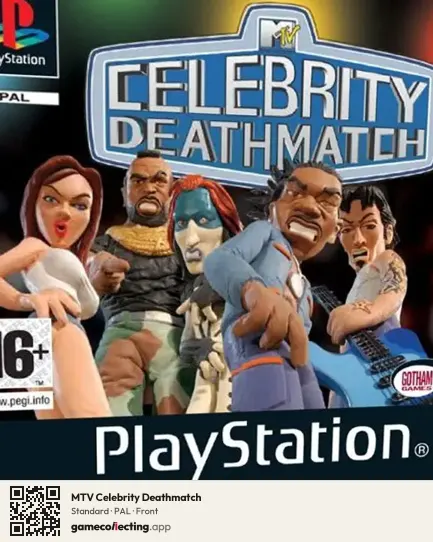 MTV Celebrity Deathmatch PlayStation, PAL box front