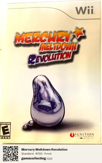 Mercury Meltdown Revolution Nintendo Wii, NTSC box front