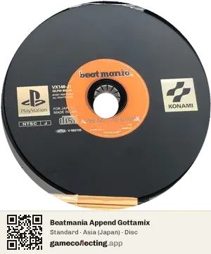 Beatmania Append Gottamix PlayStation, Asia disc