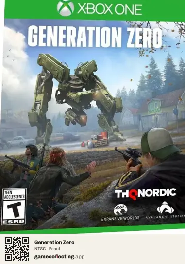 Generation Zero Xbox One, NTSC box front