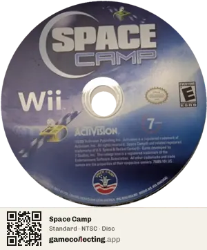 Space Camp Nintendo Wii, NTSC disc