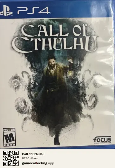 Call of Cthulhu PlayStation 4, NTSC box front