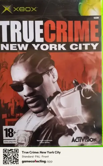 True Crime: New York City Xbox, PAL box front