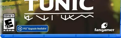 Tunic, the ESRB box on its front