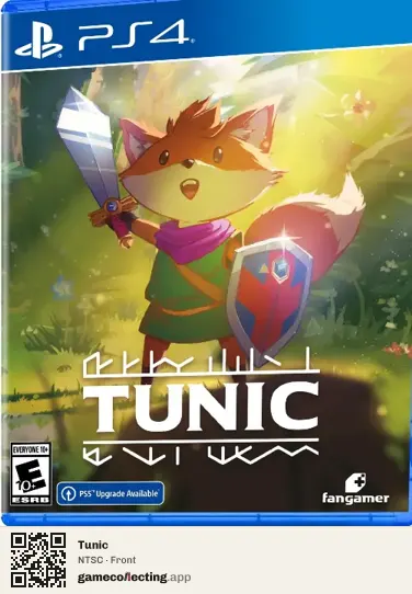 Tunic PlayStation 4, NTSC box front