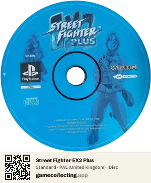 Street Fighter EX2 Plus PlayStation, PAL disc