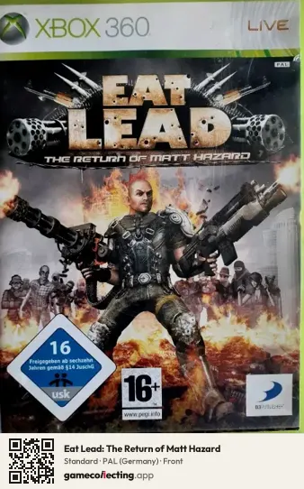 Eat Lead: The Return of Matt Hazard Xbox 360, Germany box front