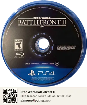Star Wars Battlefront II PlayStation 4, NTSC disc