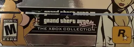 Grand Theft Auto Double Pack, the ESRB box on its front