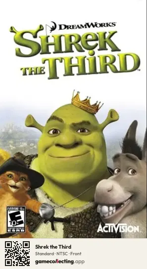 Shrek the Third PlayStation Portable, NTSC box front