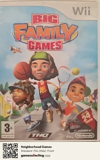 Neighborhood Games Nintendo Wii, Italy box front
