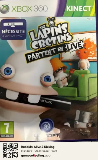 Rabbids: Alive & Kicking Xbox 360, France box front