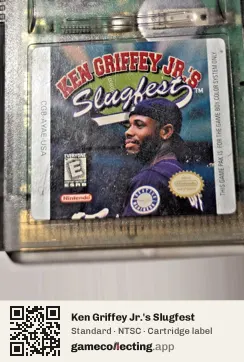 Ken Griffey Jr.'s Slugfest Game Boy Color, NTSC cartridge label