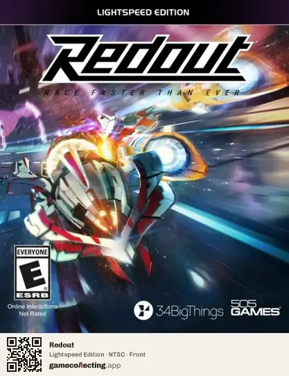 Redout Xbox One, NTSC box front