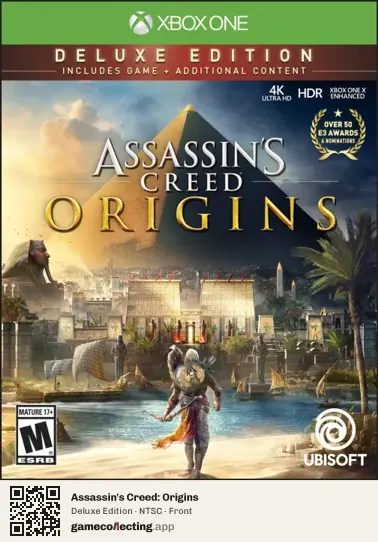 Assassin's Creed: Origins Xbox One, NTSC box front