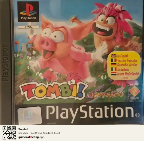 Tomba! PlayStation, United Kingdom box front