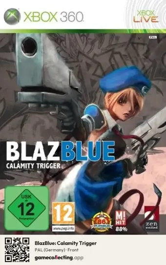 BlazBlue: Calamity Trigger Xbox 360, Germany box front