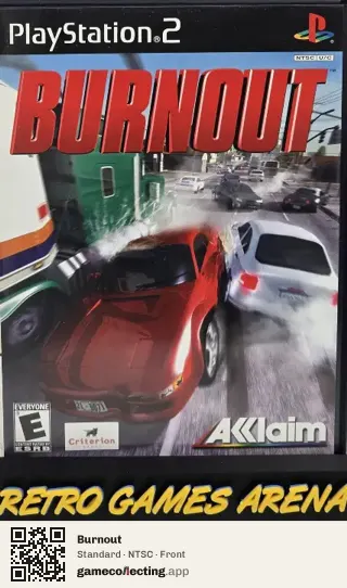 Burnout PlayStation 2, NTSC box front