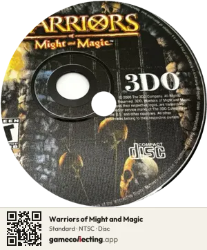 Warriors of Might and Magic PlayStation, NTSC disc