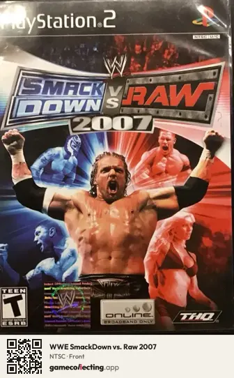 WWE SmackDown vs. Raw 2007 PlayStation 2, NTSC box front