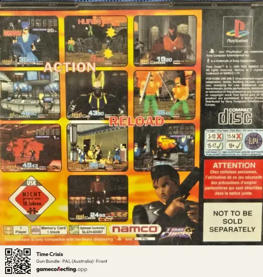 Time Crisis PlayStation, Australia box front
