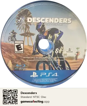 Descenders PlayStation 4, NTSC disc