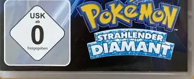 Pokémon Brilliant Diamond, the USK square on its front