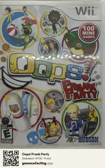 Oops! Prank Party Nintendo Wii, NTSC box front