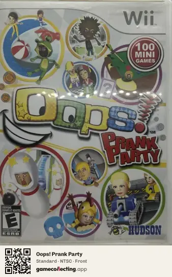 Oops! Prank Party Nintendo Wii, NTSC box front