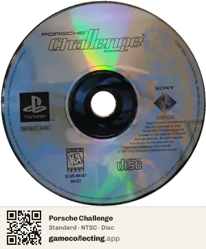 Porsche Challenge PlayStation, NTSC disc