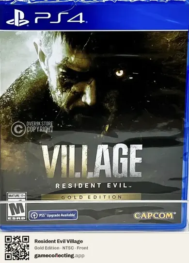 Resident Evil Village PlayStation 4, NTSC box front