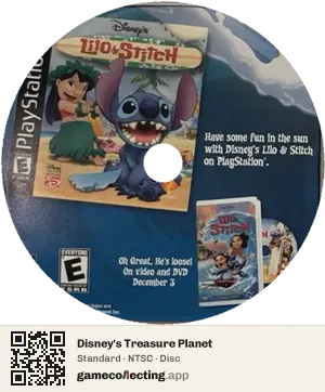 Disney's Treasure Planet PlayStation, NTSC disc