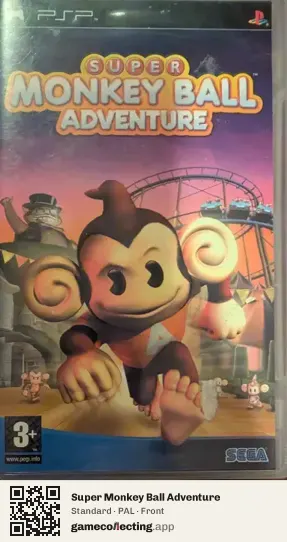 Super Monkey Ball Adventure PlayStation Portable, PAL box front