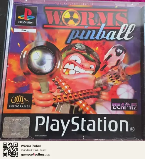 Worms Pinball PlayStation, PAL box front
