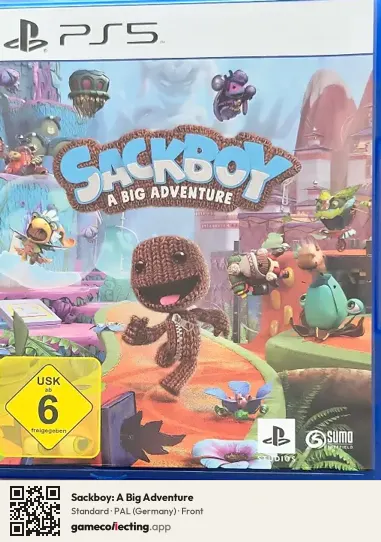 Sackboy: A Big Adventure PlayStation 5, Germany box front