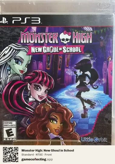 Monster High: New Ghoul in School PlayStation 3, NTSC box front