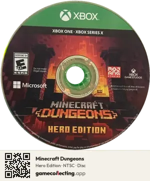 Minecraft Dungeons Xbox One, NTSC disc