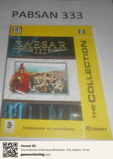 Caesar III Computer, Spain box front