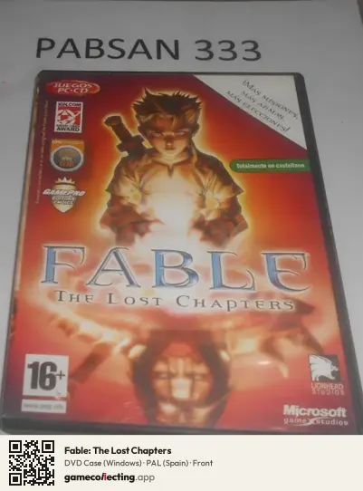 Fable: The Lost Chapters Computer, Spain box front