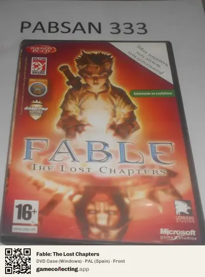 Fable: The Lost Chapters Computer, Spain box front