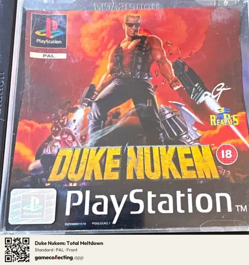 Duke Nukem: Total Meltdown PlayStation, PAL box front