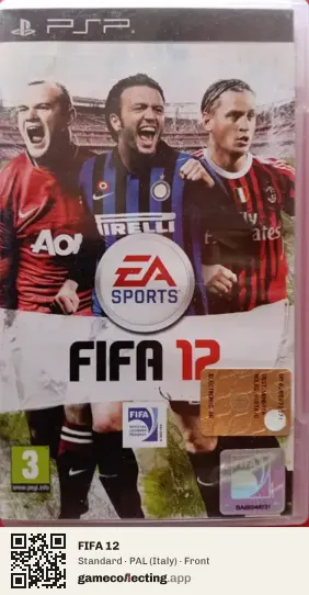 FIFA 12 PlayStation Portable, Italy box front